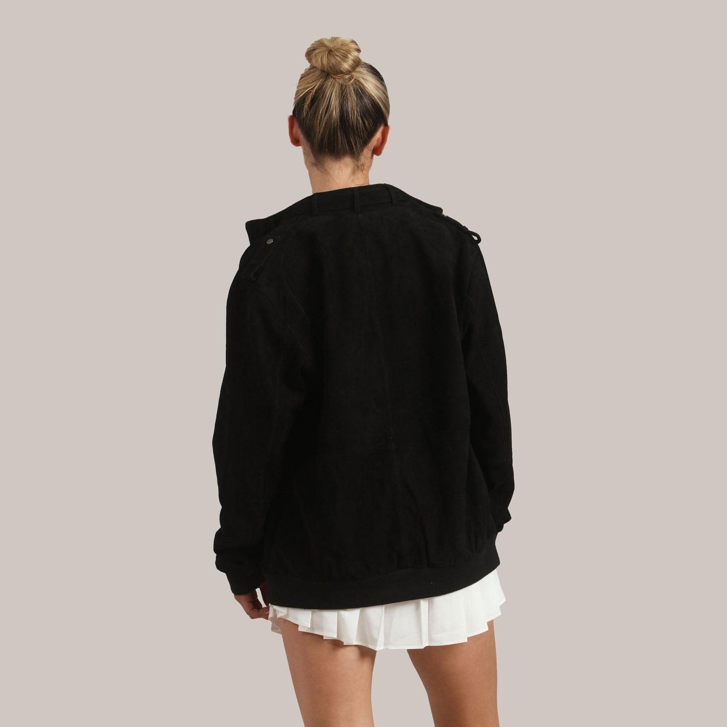 Women's Soft Suede Iconic Oversized Jacket