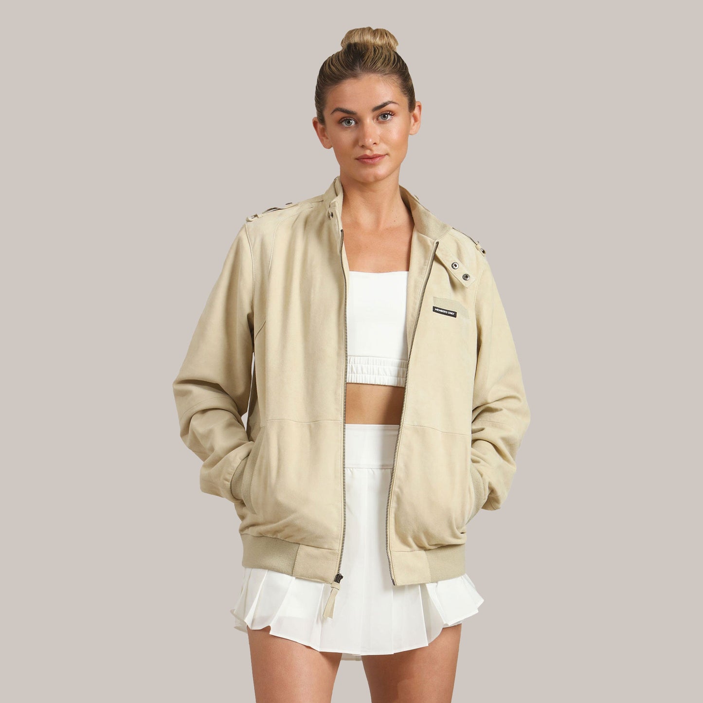 Women's Soft Suede Iconic Oversized Jacket