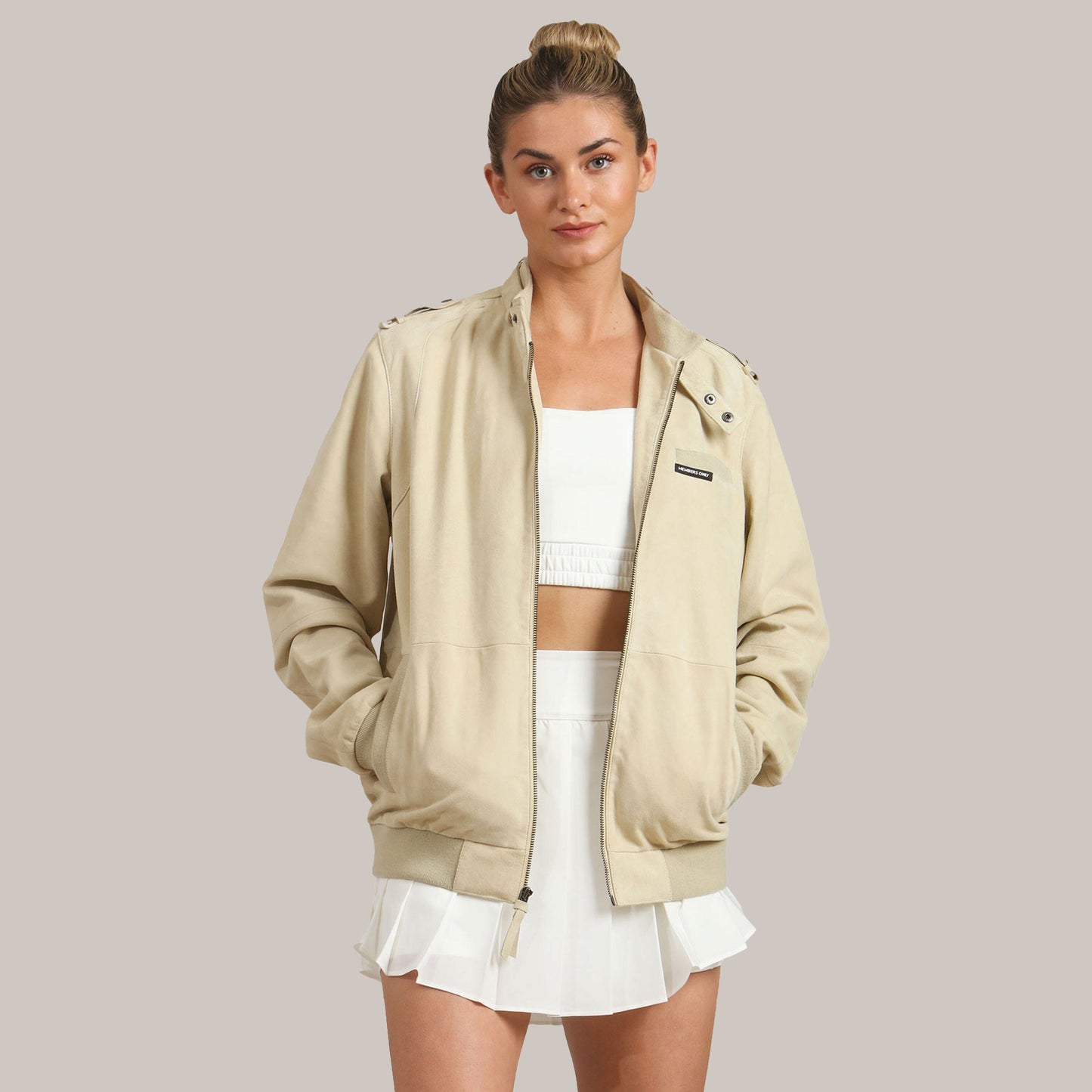 Women's Soft Suede Iconic Oversized Jacket