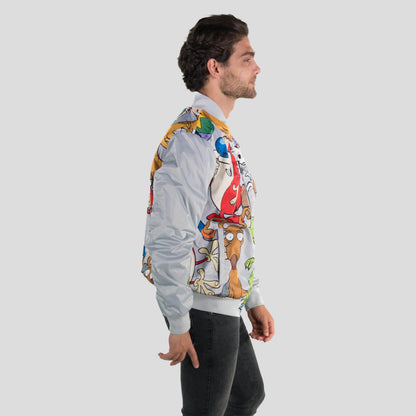 Men's Nickelodeon Mash Print Bomber Jacket - FINAL SALE