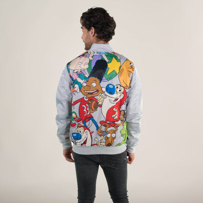 Men's Nickelodeon Mash Print Bomber Jacket - FINAL SALE