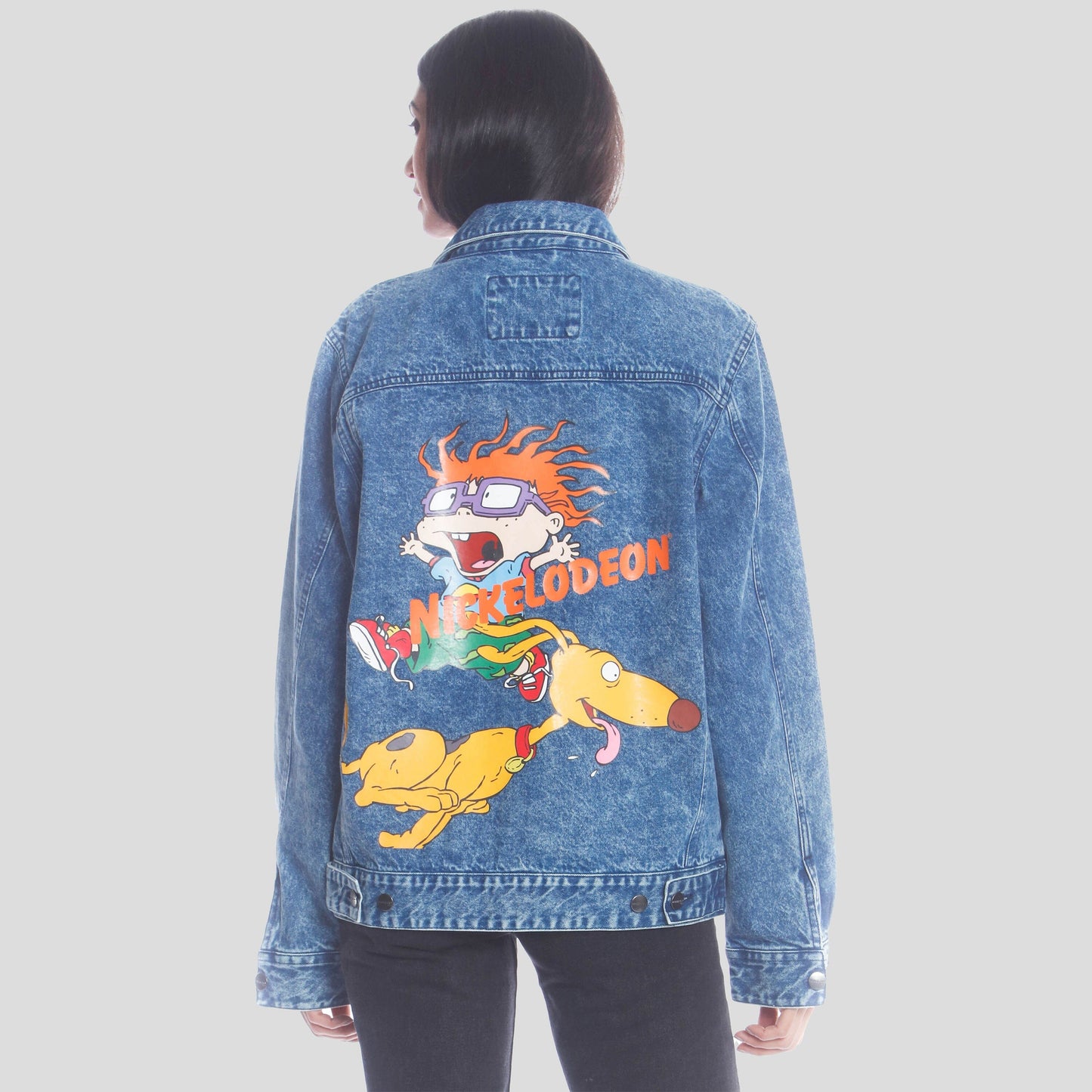 Women's Chucky Placement Denim Oversized Jacket - FINAL SALE