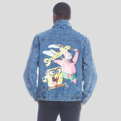 Men's SpongeBob Nickelodeon Denim Jacket - FINAL SALE