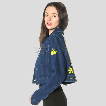 Women's Spongebob Denim Trucker Jacket - FINAL SALE