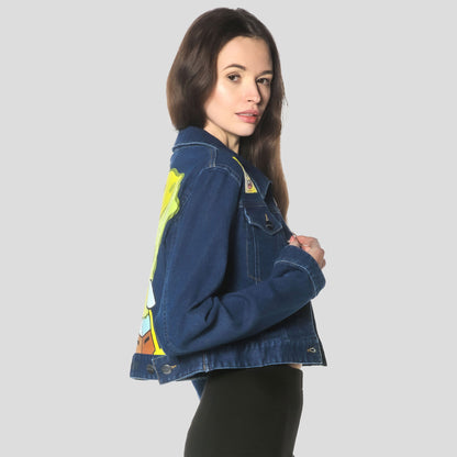 Women's Spongebob Denim Trucker Jacket - FINAL SALE