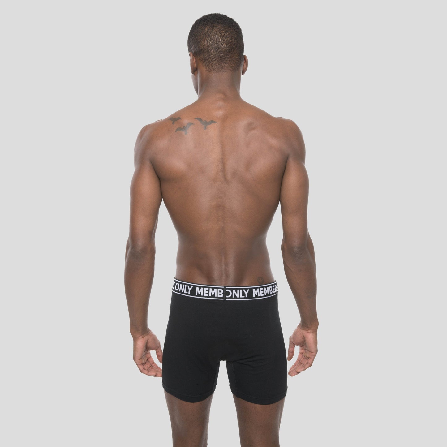 Men's 3PK Cotton Spandex Boxer Brief - Black - FINAL SALE