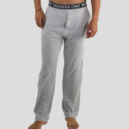 Men's Jersey Sleep Pant Logo Elastic - Grey - FINAL SALE