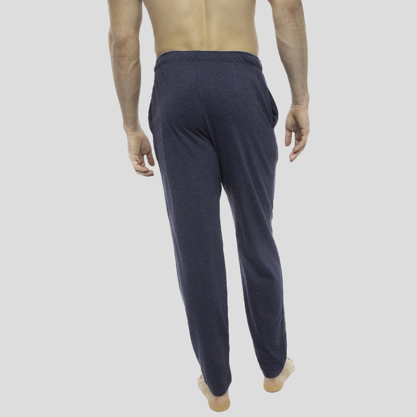 Men's Heather Contrast Elastic Sleep Pants - Blue Turq - FINAL SALE