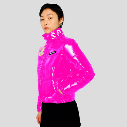 Women's Space Jam High Shine Puffer with Printed Jacket - FINAL SALE