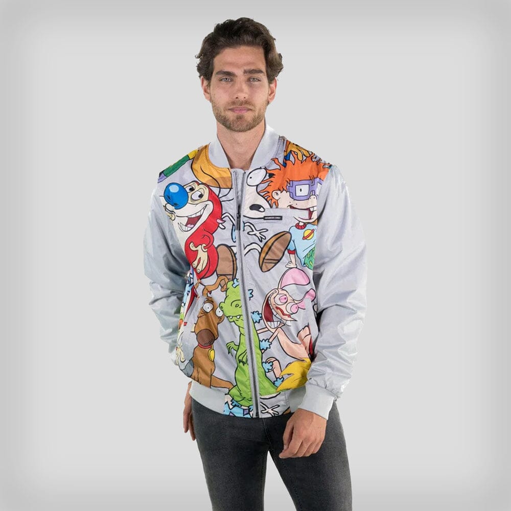 Men's Nickelodeon Mash Print Bomber Jacket - FINAL SALE