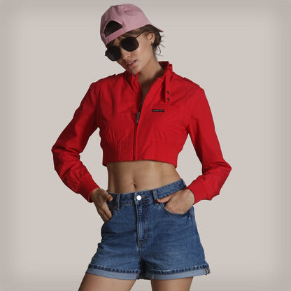 Women's Mini Cropped Racer Jacket