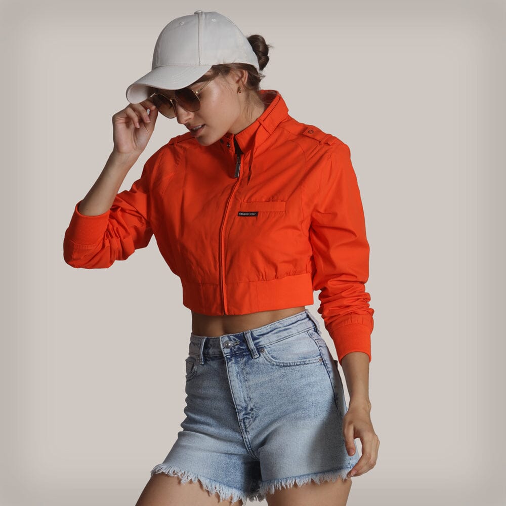 Women's Mini Cropped Racer Jacket