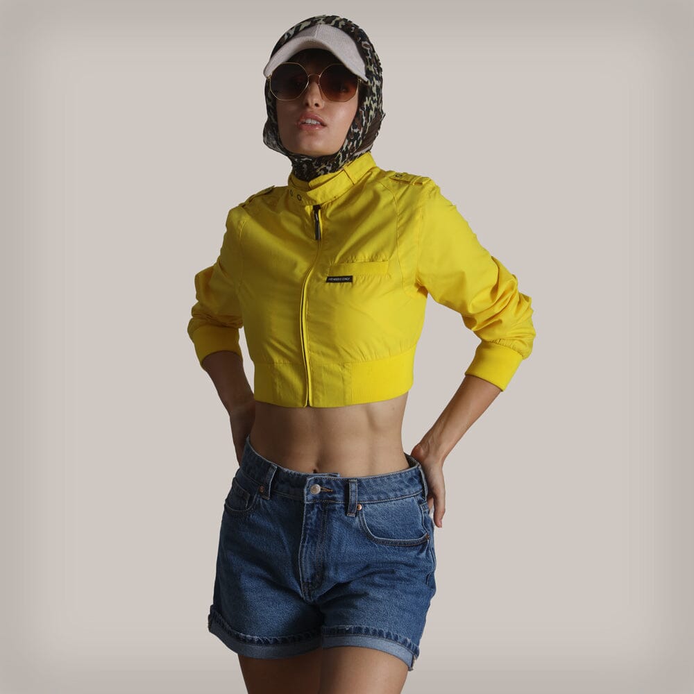 Women's Mini Cropped Racer Jacket