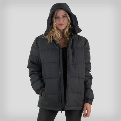 Women's Twill Block Puffer Oversized Jacket - FINAL SALE