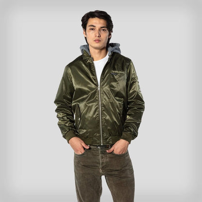 Men's Flight Satin Twill Hooded Jacket - FINAL SALE