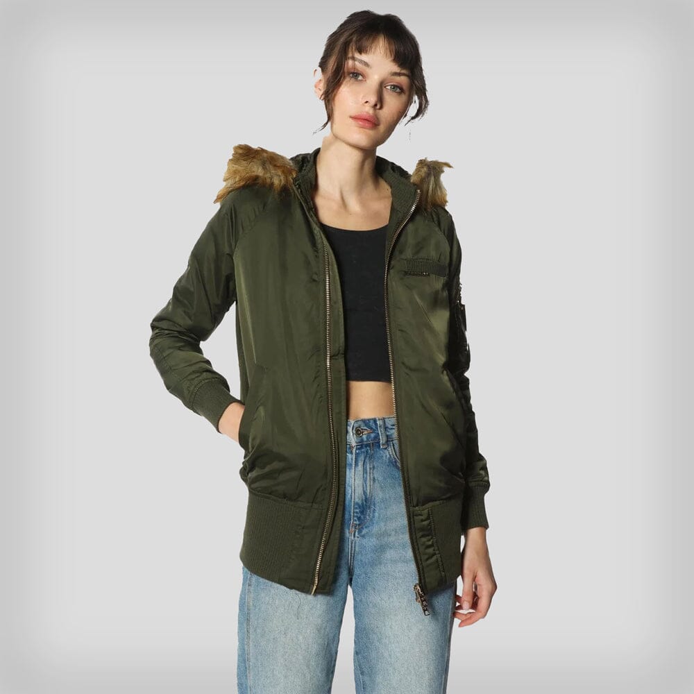 Women's Elongated Bomber Jacket - FINAL SALE