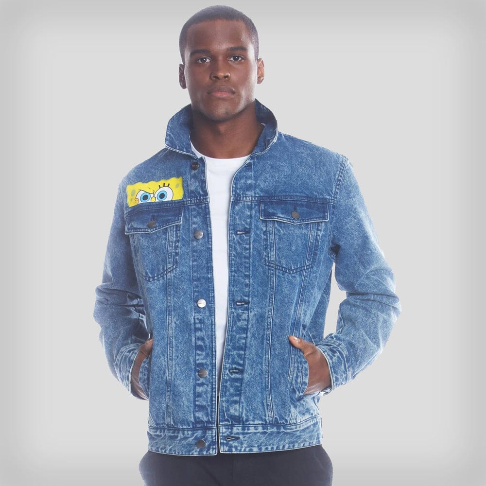 Men's SpongeBob Nickelodeon Denim Jacket - FINAL SALE