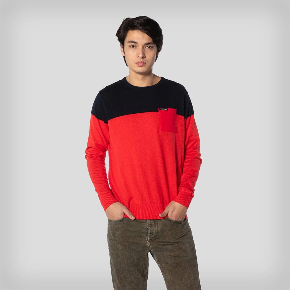 Men's Color Block Pullover Sweater - FINAL SALE