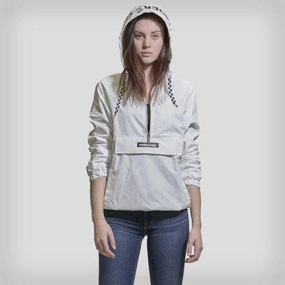 Women's Poly Taslon Pullover Jacket with hood - FINAL SALE